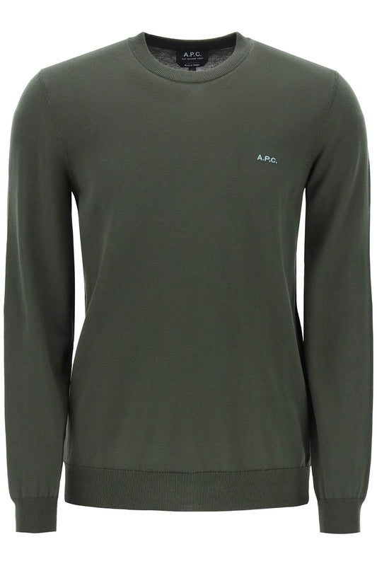 Mayeul Cotton Crewneck Pul  - Green