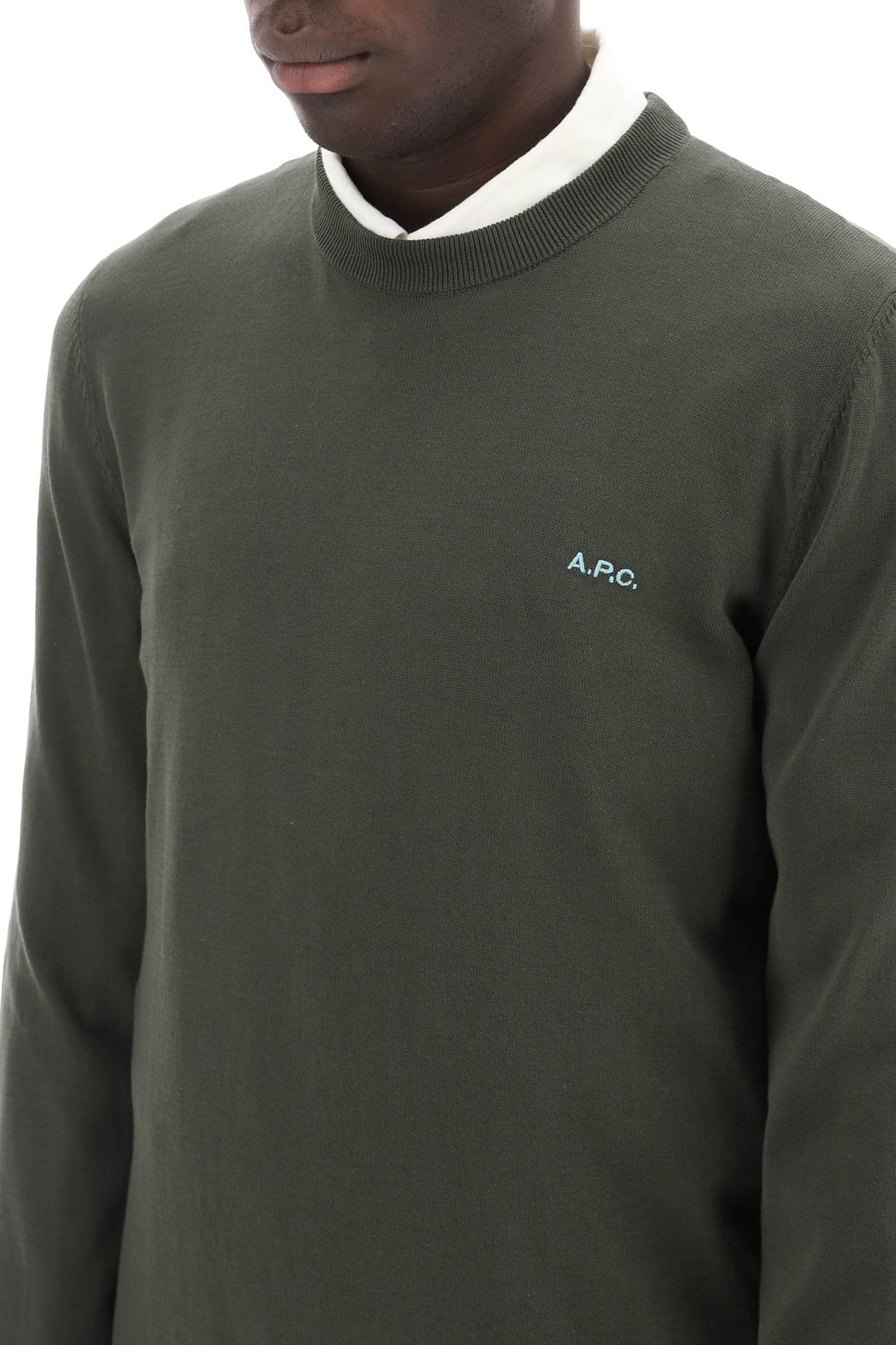 Mayeul Cotton Crewneck Pul  - Green