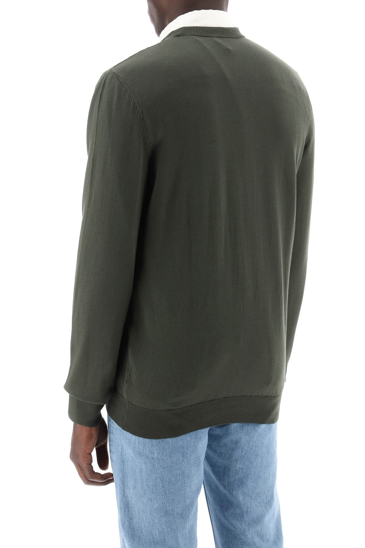 Mayeul Cotton Crewneck Pul  - Green