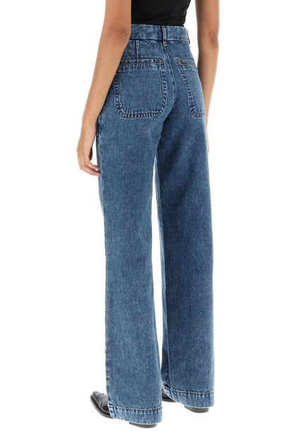 Seaside Wide Leg Jeans  - Blu