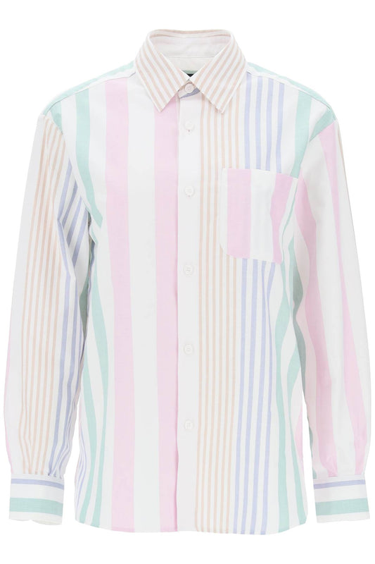 Sela Striped Oxford Shirt  - Multicolor