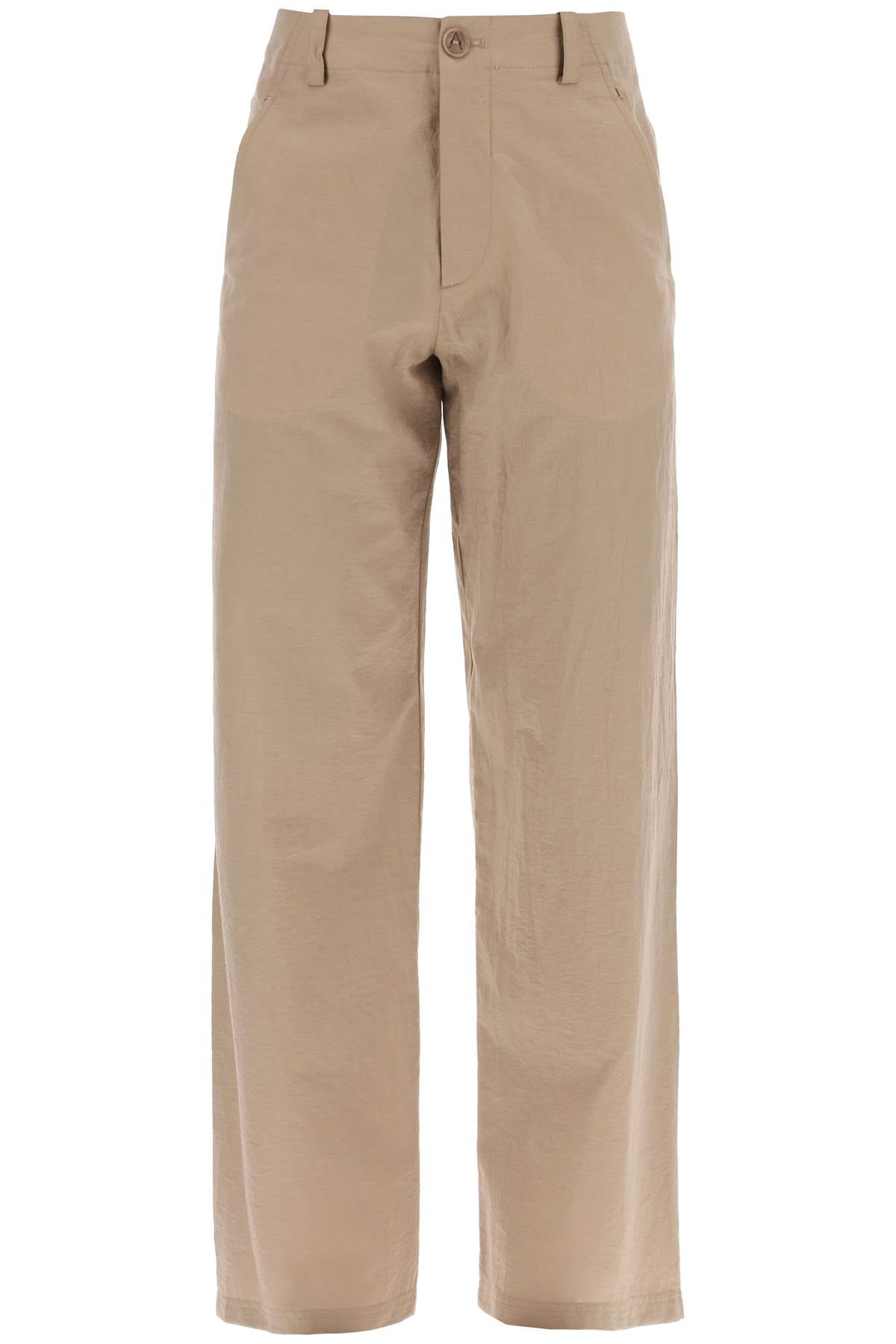 Mathurin Crepe Pants  - Brown