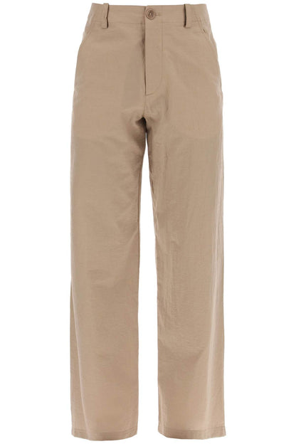 Mathurin Crepe Pants  - Brown