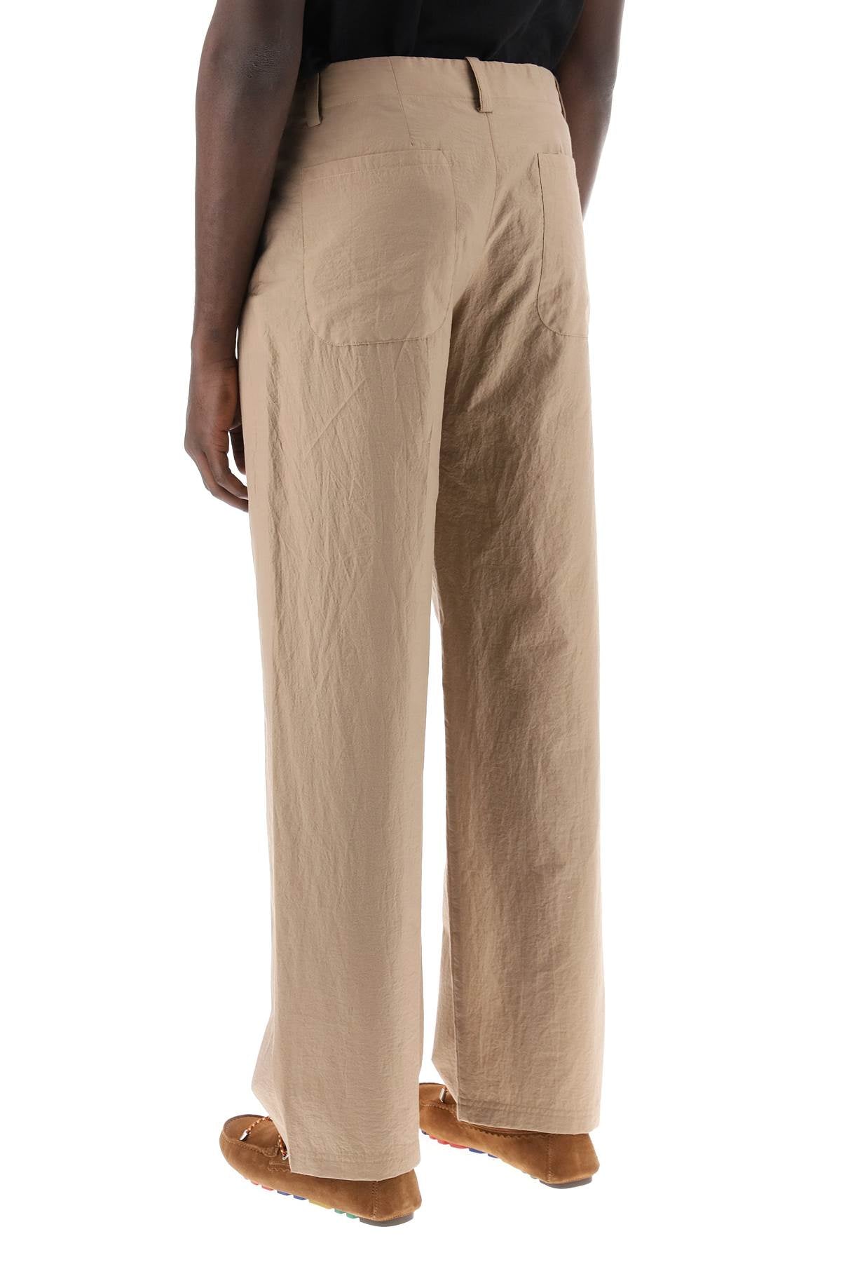 Mathurin Crepe Pants  - Brown