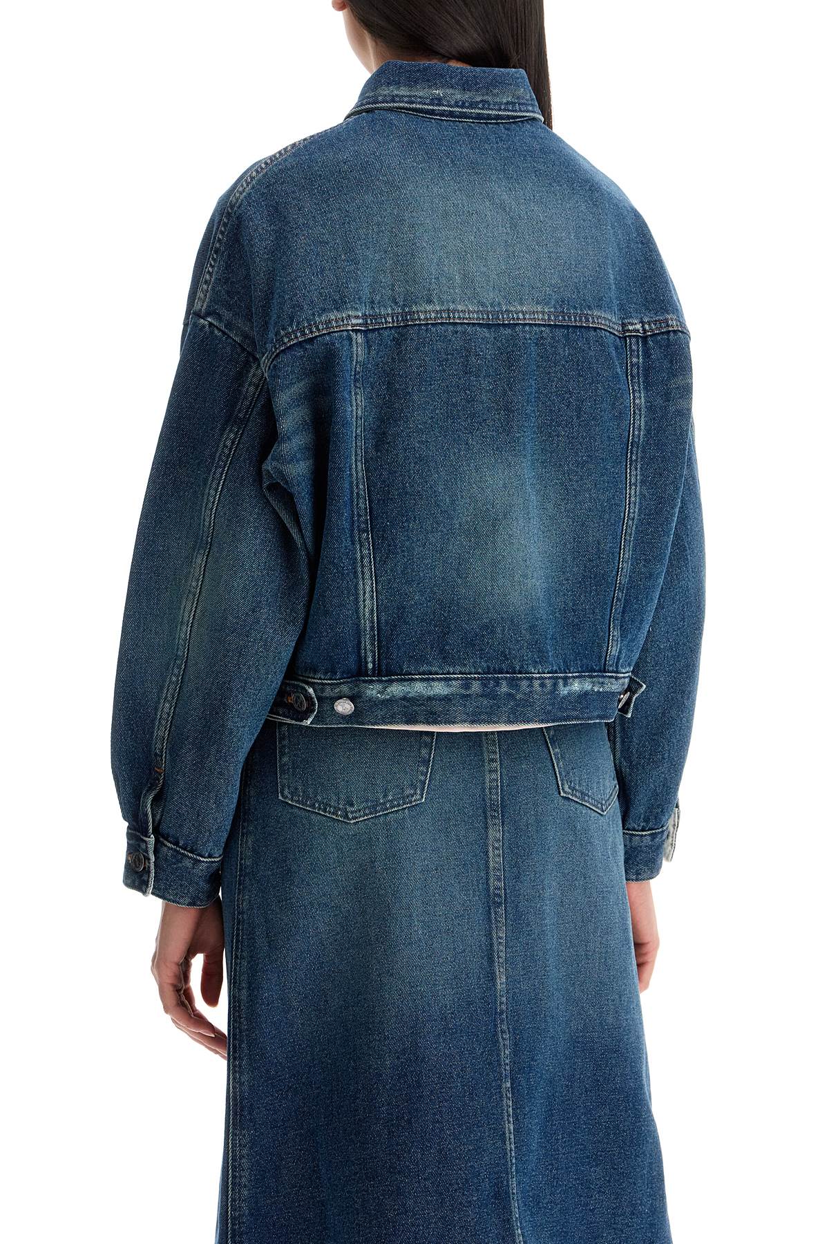 "boxy Denim Jacket In C  - Blue