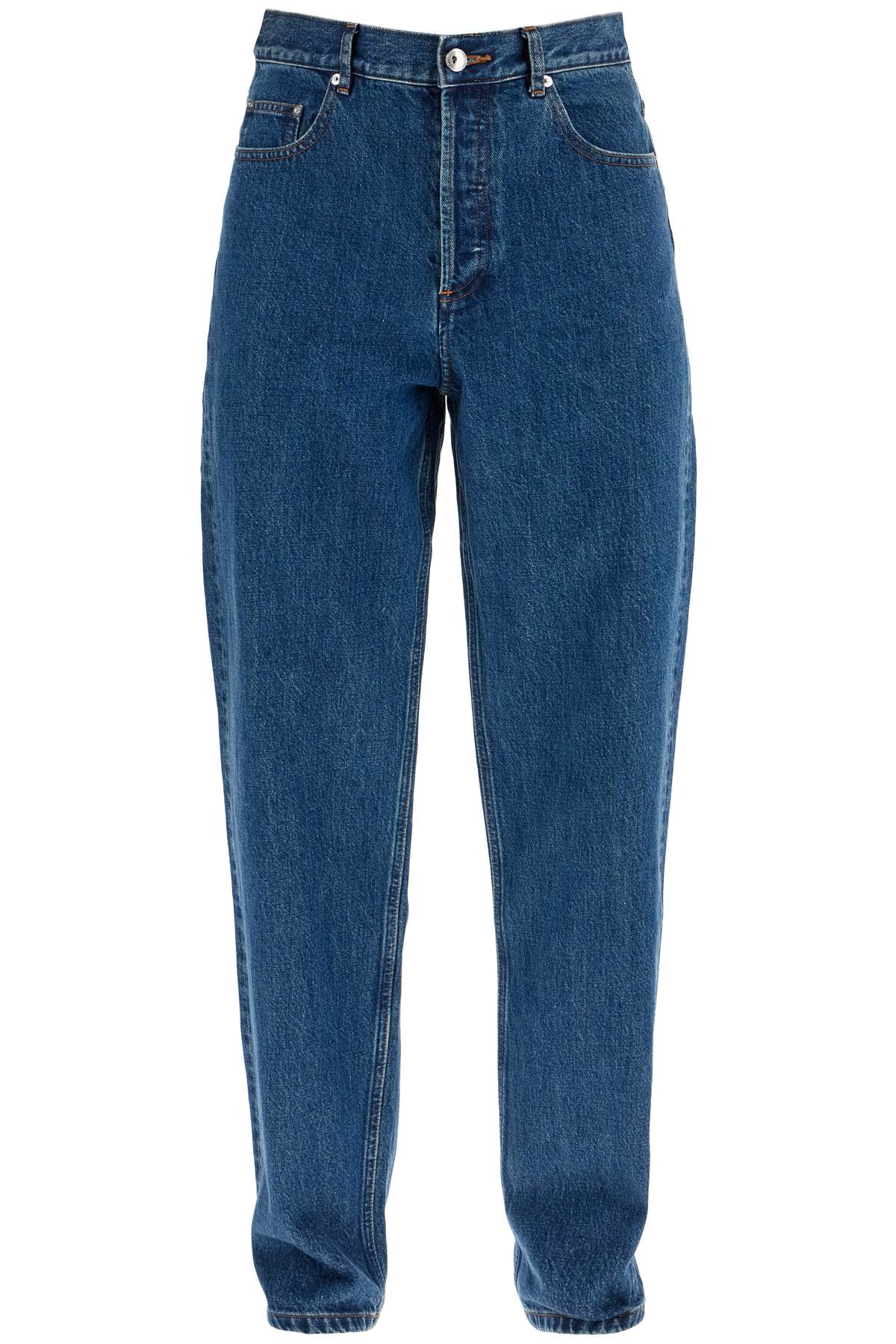 Organic Cotton Indigo Blue Wide Leg Jeans  - Blue