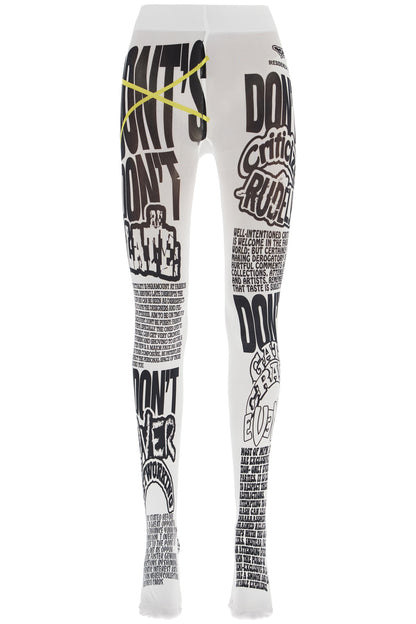 Printed Tights Tyt X  - White