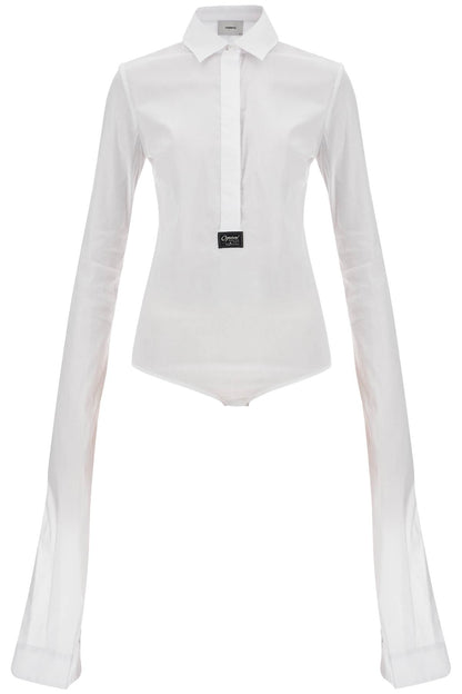 "long-sleeved Bodysuit  - White