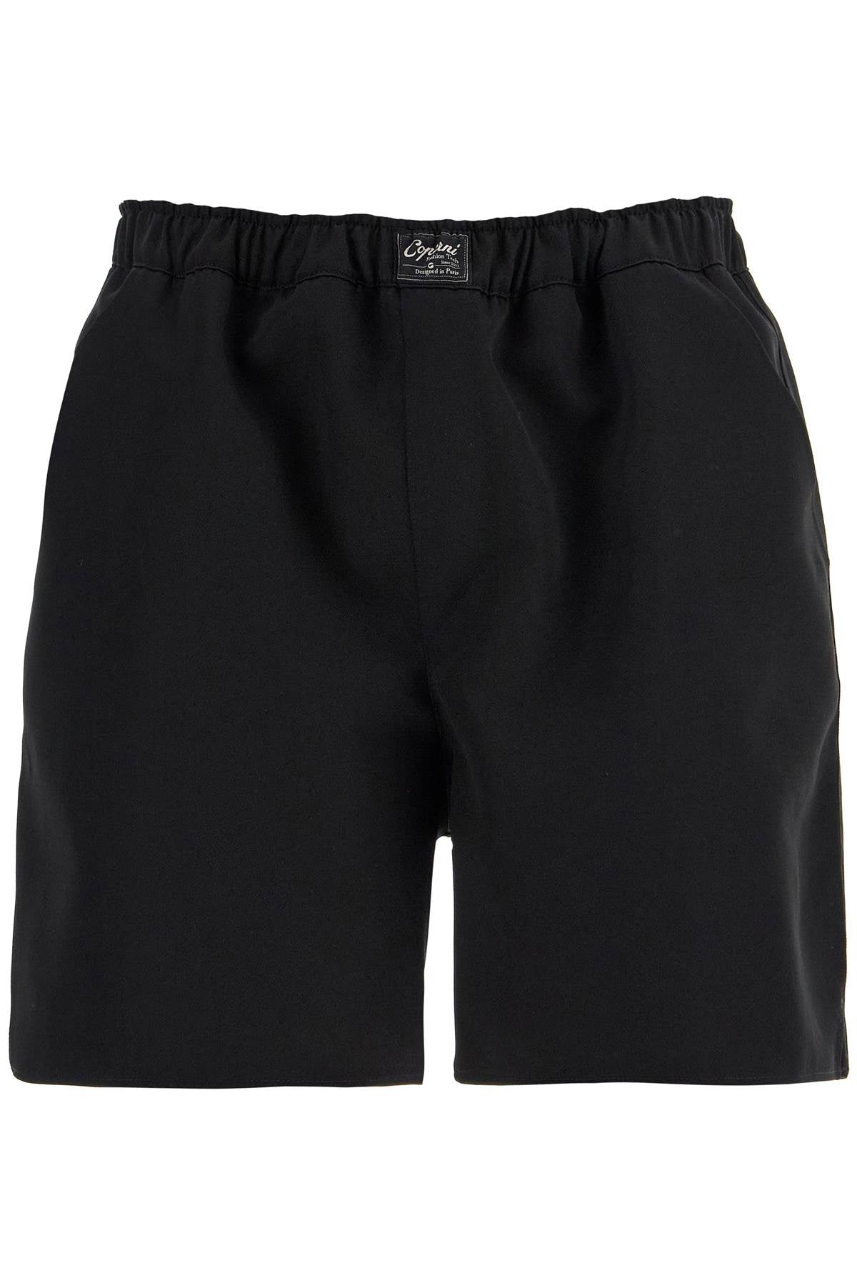 Twill Boxer Shorts For Men  - Black