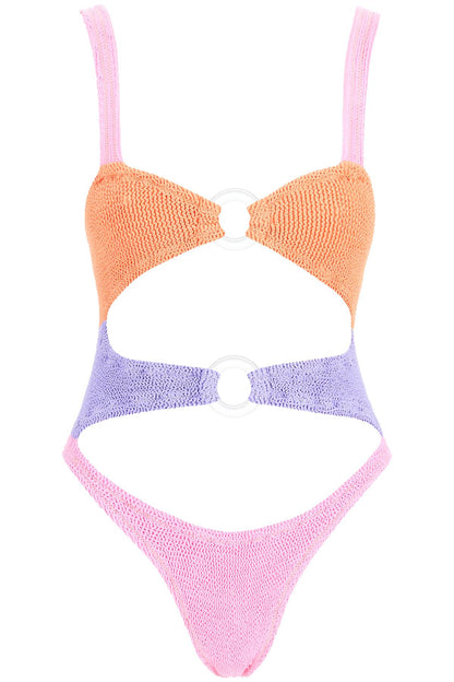 One-piece Corset Color-block  - Multicolor