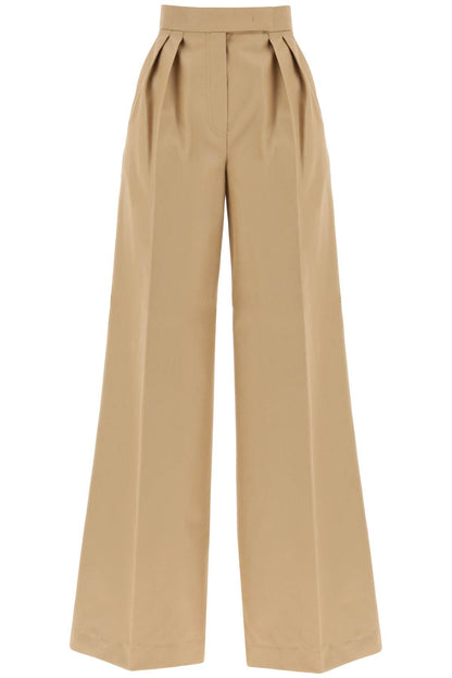 Wide Leg Cropped Pants  - Beige