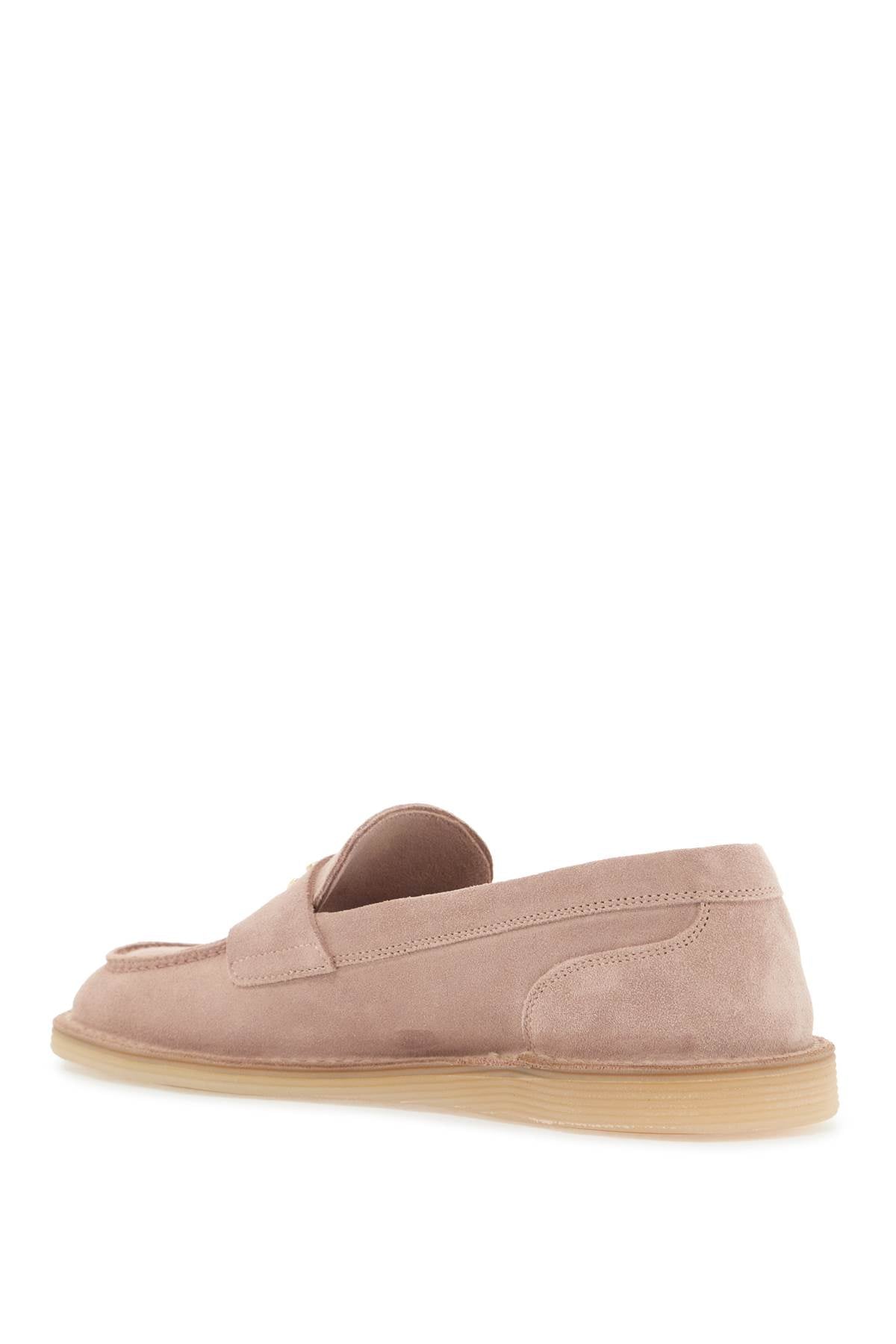 Suede Leather Moccas  - Pink