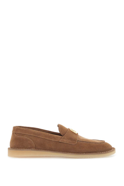 Suede Leather Moccas  - Brown