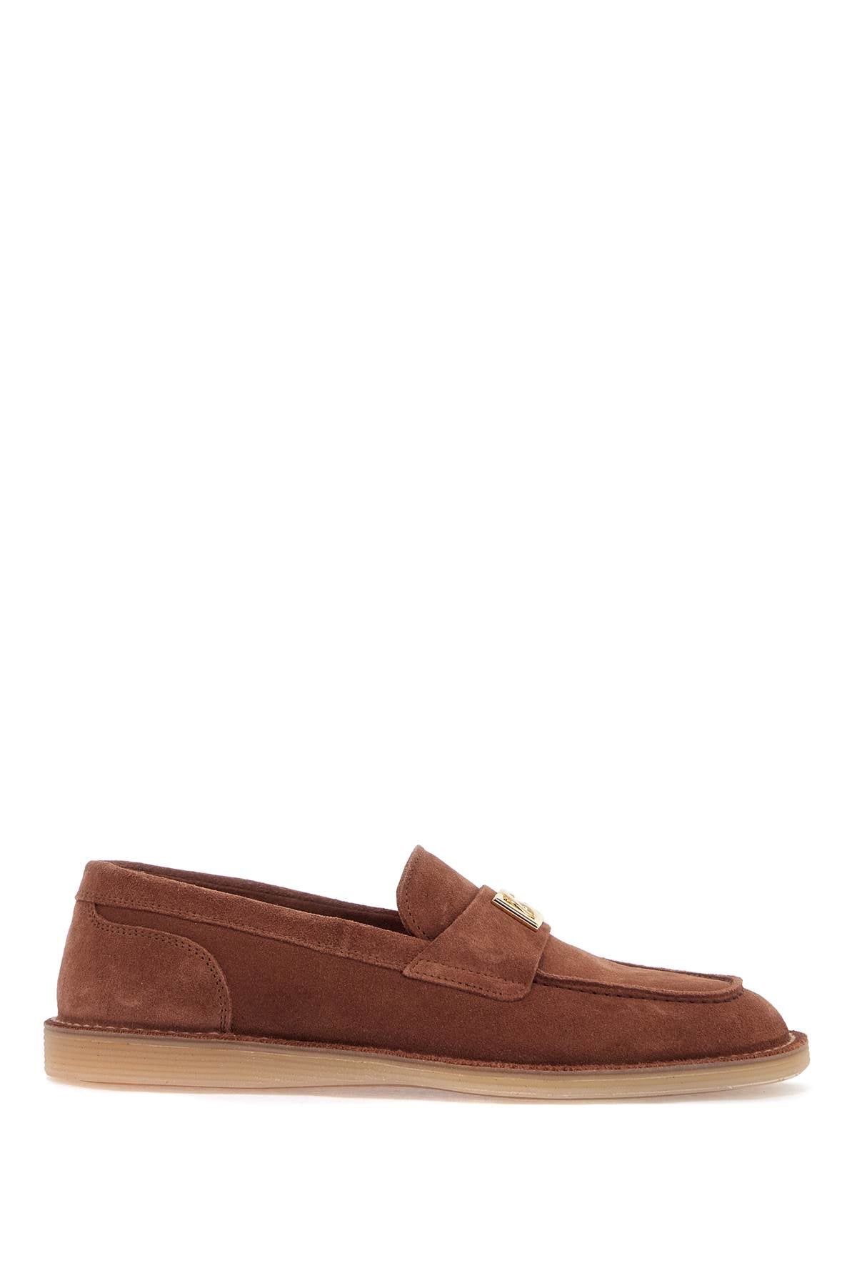 Suede Leather Moccas  - Brown