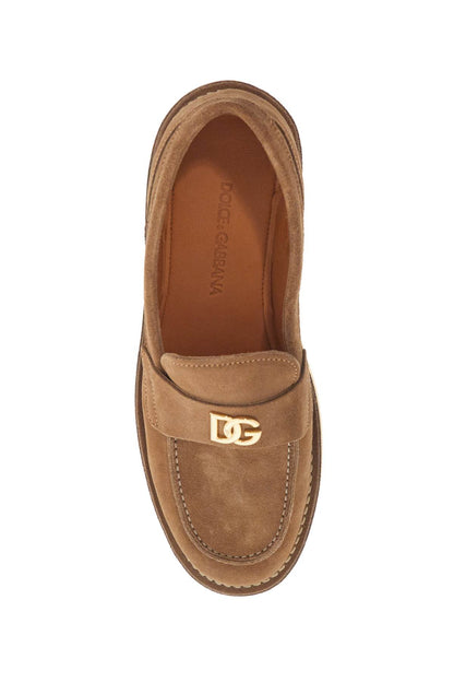 Suede Leather Moccas  - Brown