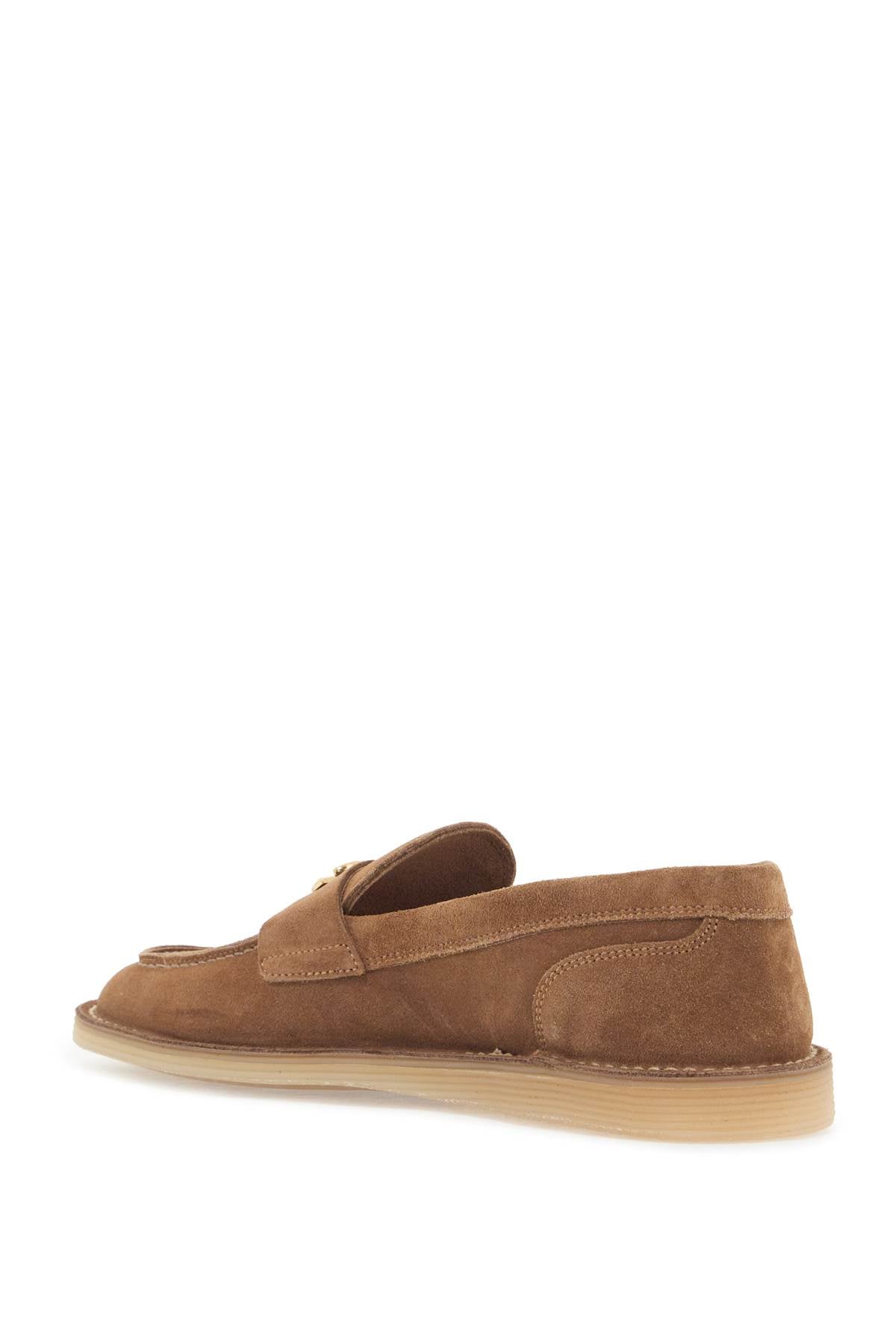 Suede Leather Moccas  - Brown