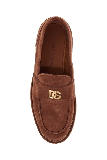 Suede Leather Moccas  - Brown