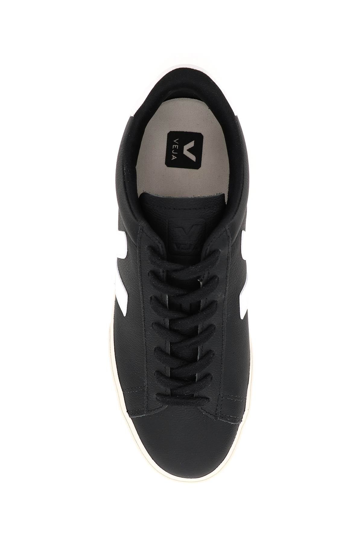 Campo Chromefree Leather Sneakers  - Black