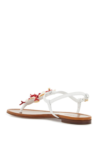 "nappa Flip-flops With Coral  - White