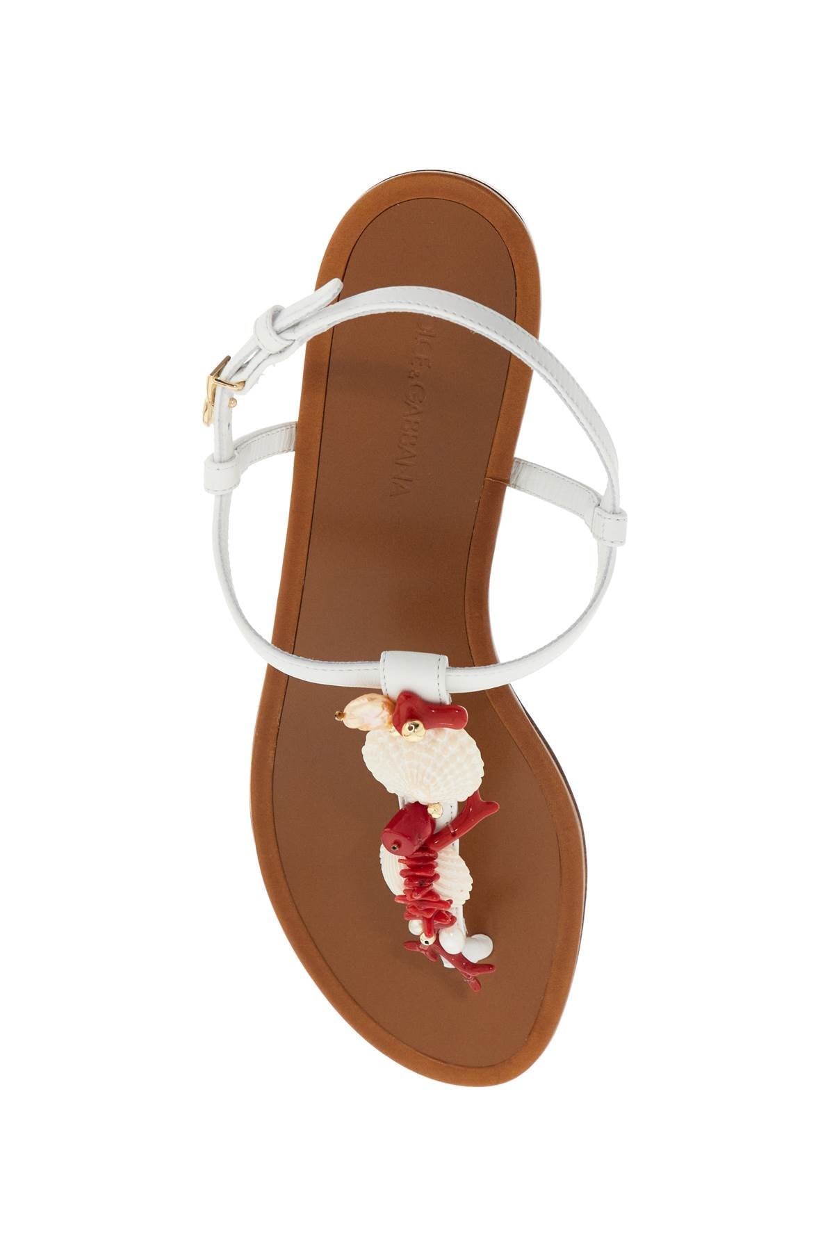 "nappa Flip-flops With Coral  - White