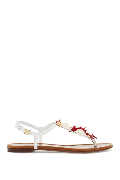 "nappa Flip-flops With Coral  - White