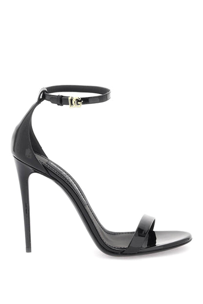 Patent Leather Sandals  - Black