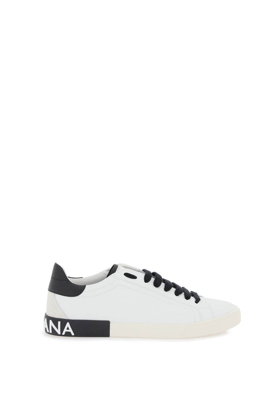 Nappa Leather Portofino Sneakers  - Bianco