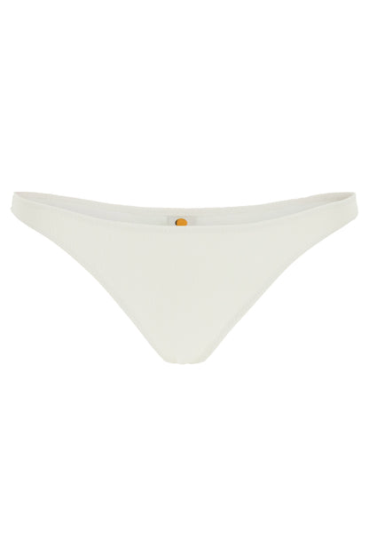 High-waisted Bikini Bottom  - White