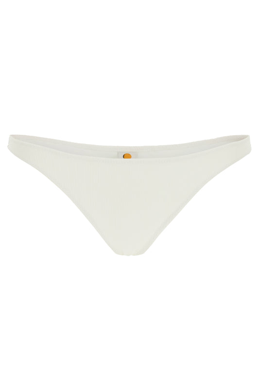 High-waisted Bikini Bottom  - White