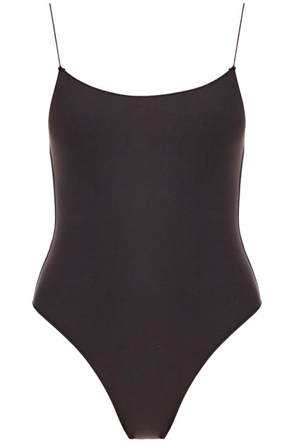 Rossover One-piece Swimsuit  - Black