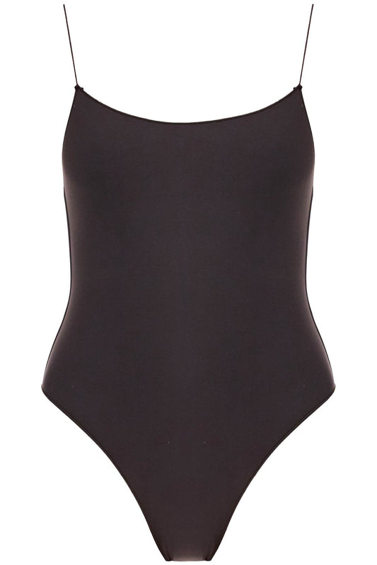 Rossover One-piece Swimsuit  - Black