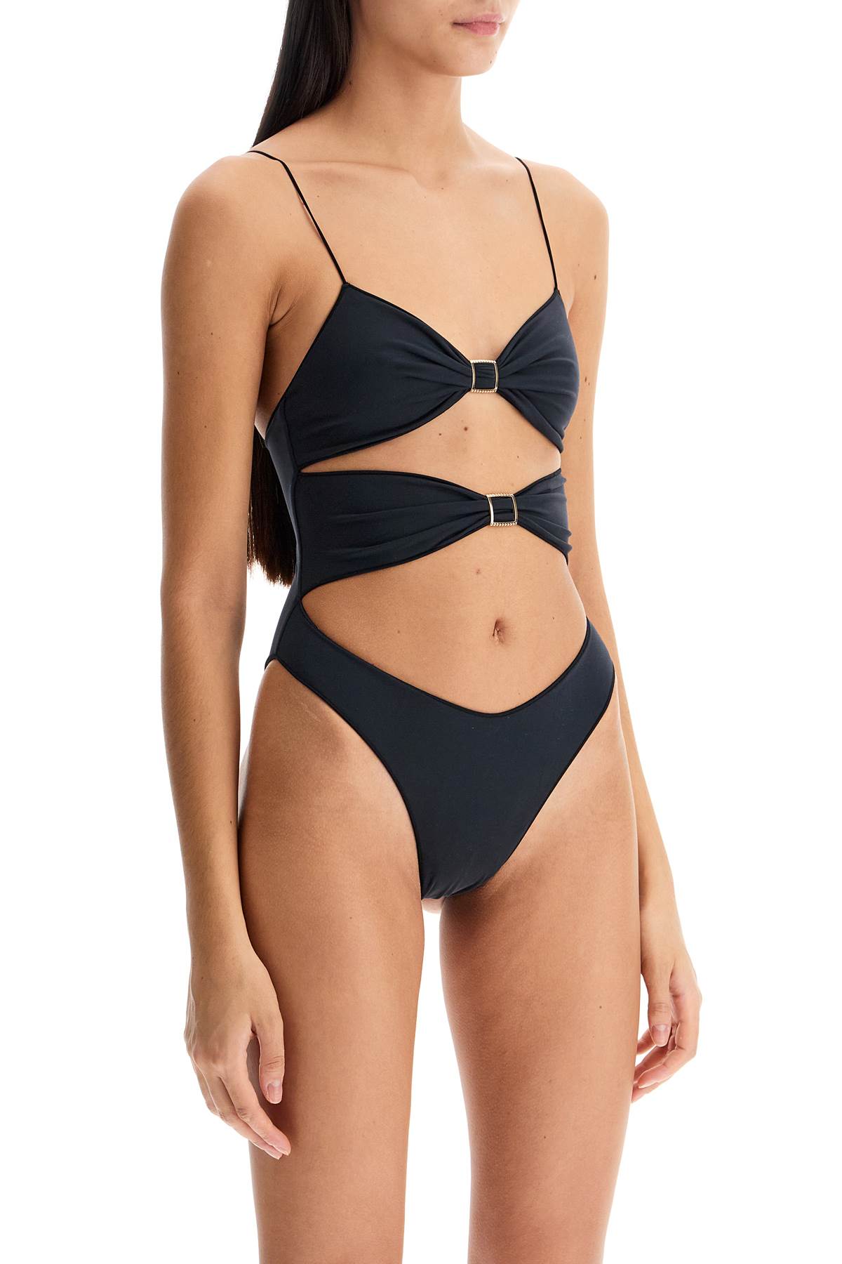 One-piece High Twist Swims  - Black