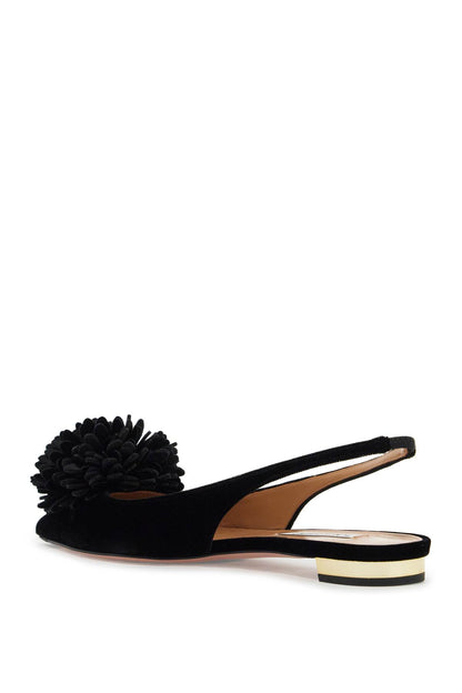 Velvet Slingback Coutur  - Black