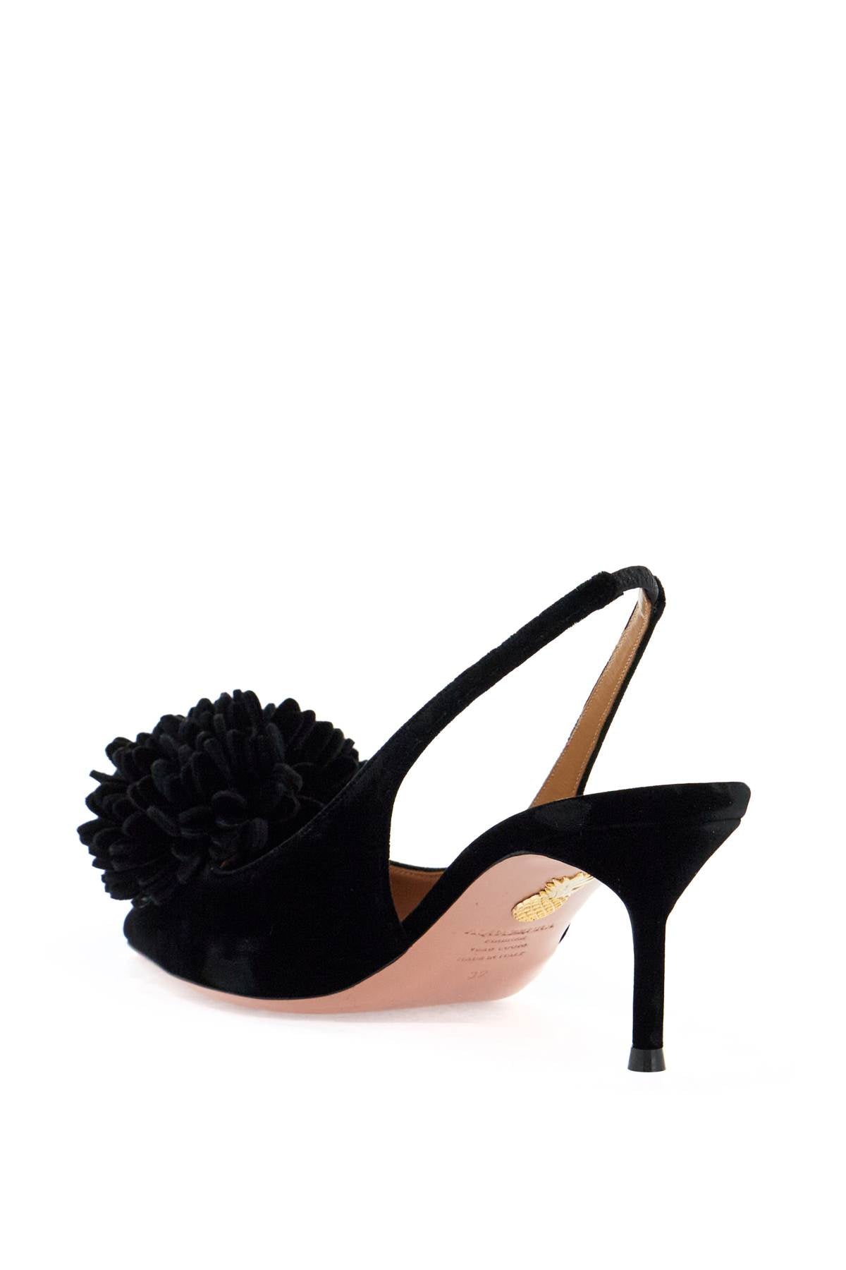 Velvet Couturier Slingback  - Black