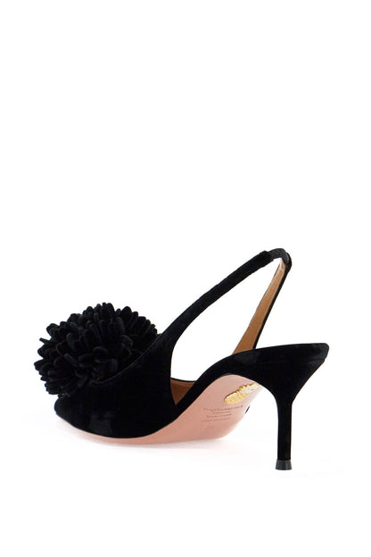 Velvet Couturier Slingback  - Black