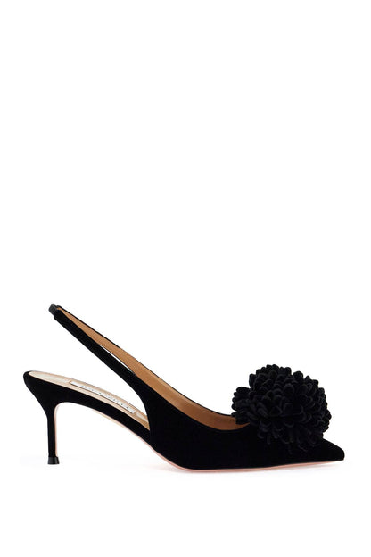 Velvet Couturier Slingback  - Black