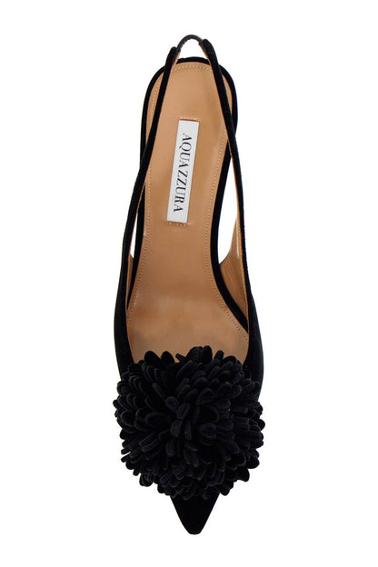 Velvet Couturier Slingback  - Black