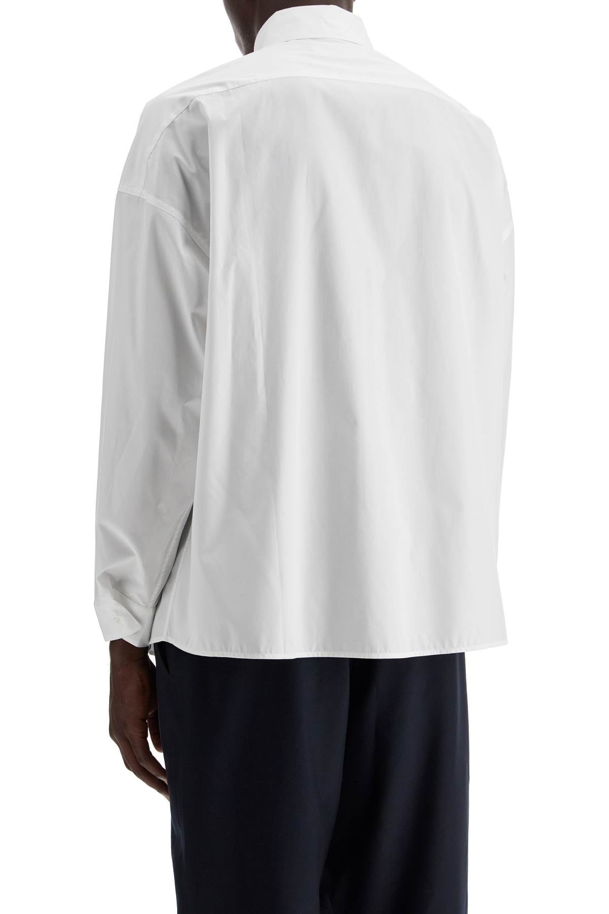 Boxy Shirt With Pocket Detail  - White