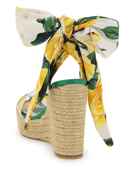 Lolita Wedge Sandals  - Yellow