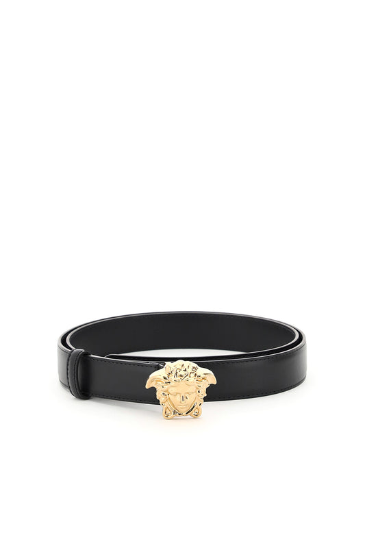 'la Medusa' Leather Belt  - Nero