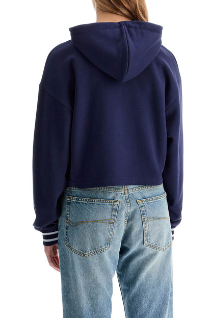 Vichy Logo Cropped Sweatshirt  - Blue