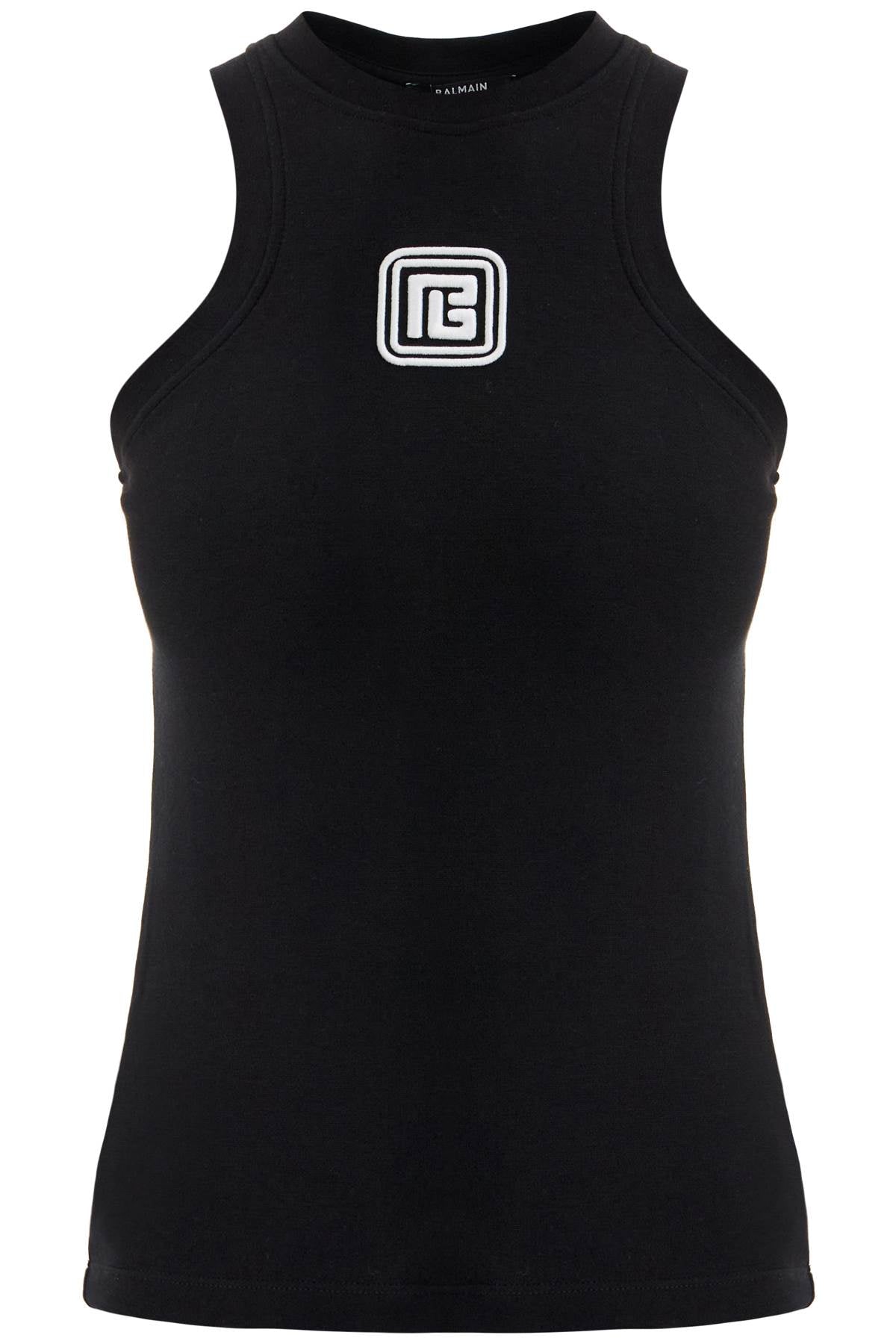 Sleeveless Top With Pb  - Black