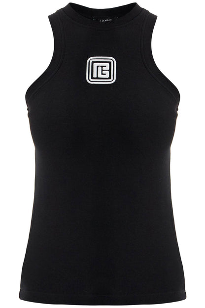 Sleeveless Top With Pb  - Black