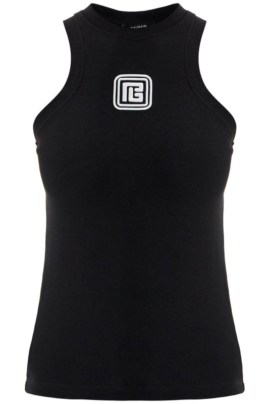 Sleeveless Top With Pb  - Black