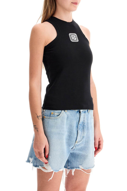 Sleeveless Top With Pb  - Black