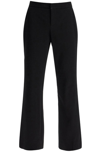 Bootcut Crepe Pants In  - Black