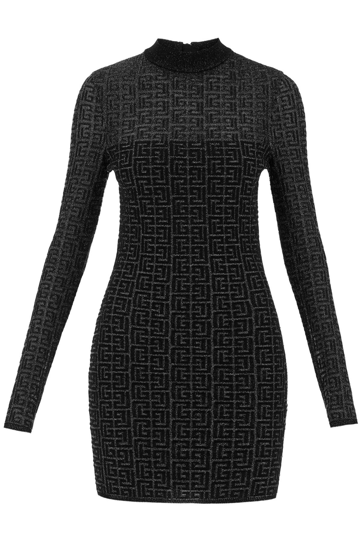 Lurex Monogram Knit Mini  - Black