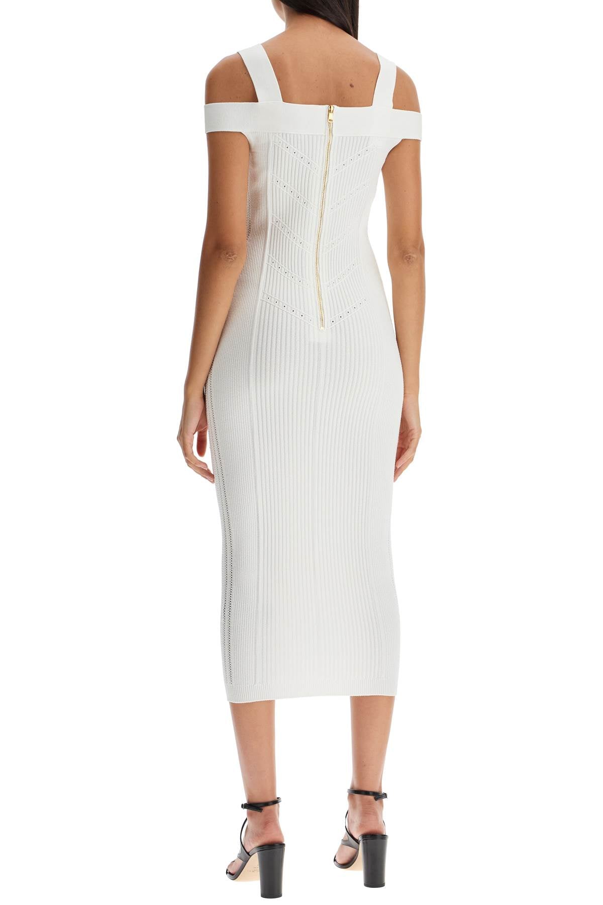 Knit Midi Dress In Seven  - White