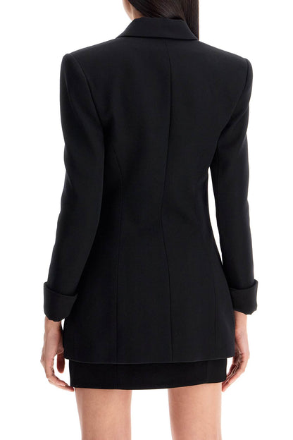 One-button Jacket With Lapels  - Black