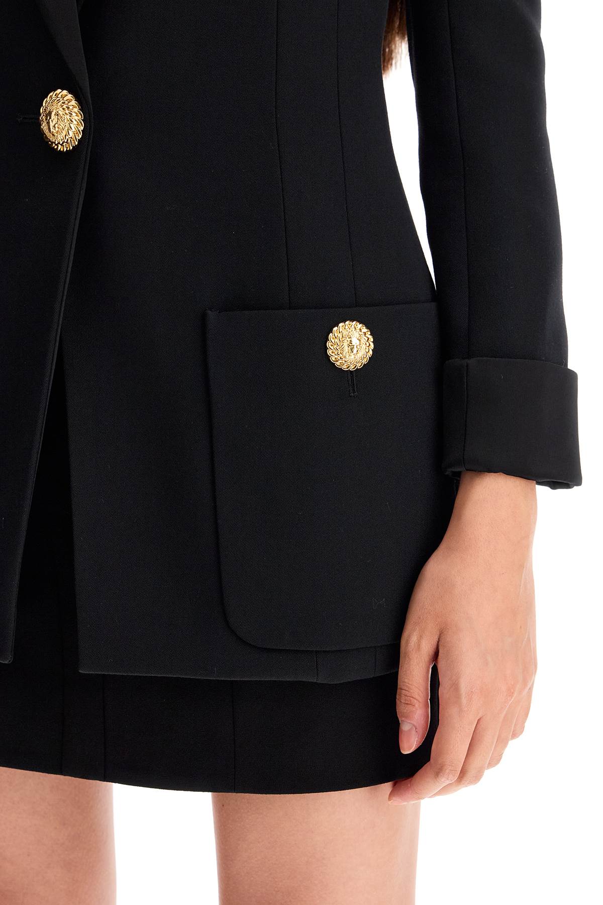 One-button Jacket With Lapels  - Black